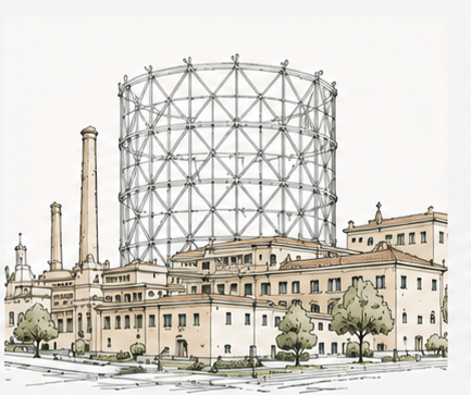 Illustrazione del quartiere Ostiense