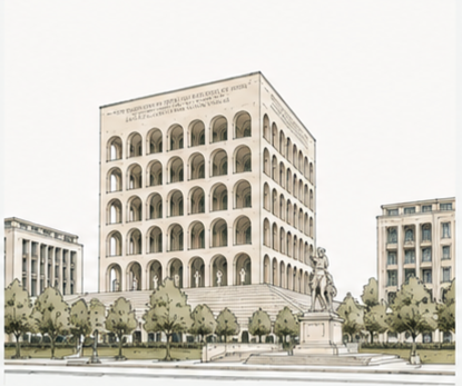 Illustrazione del quartiere EUR